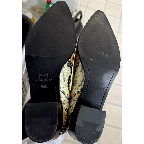 Marc Fisher Yale Chelsea Boot Snakeskin  Size 6.5 - Picture 5 of 5